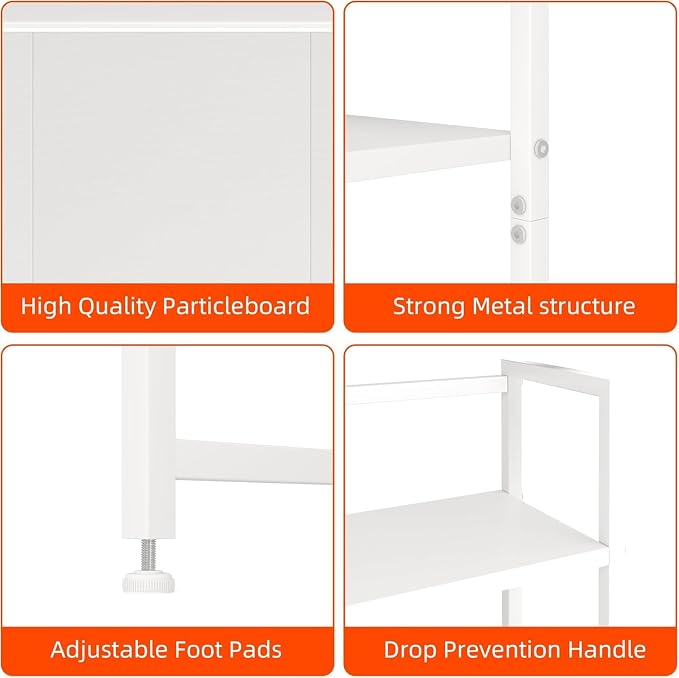 Desk Shelf with Drawer, 41.3" Desktop Organizer Shelf, Desk Hutch - Image 8