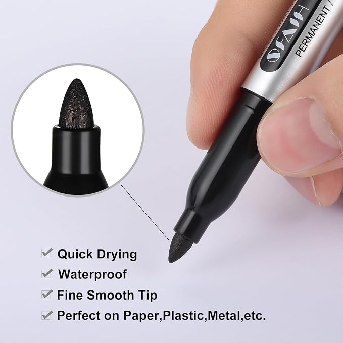 SFAIH Blue Permanent Markers Bulk - Image 2