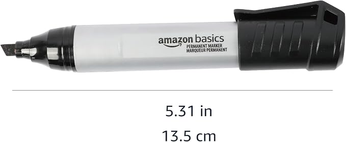 Amazon Basics Large Chisel Tip Permanent Markers - Image 5