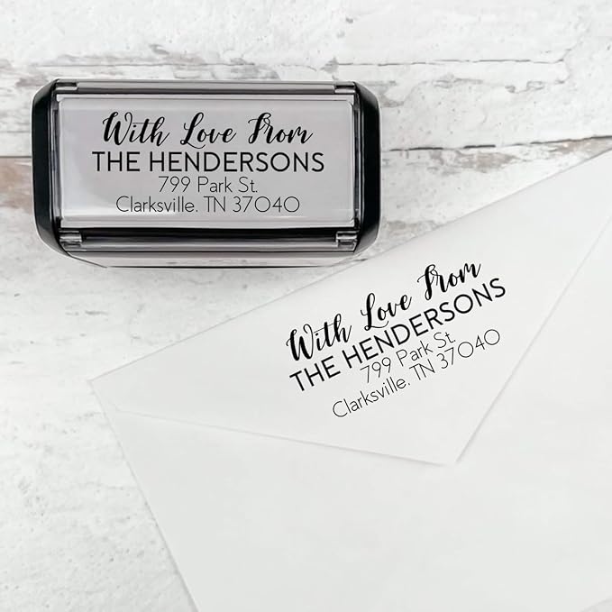 Self Inking Modern Address Stamps | Custom Return Address Stamper by 904Custom