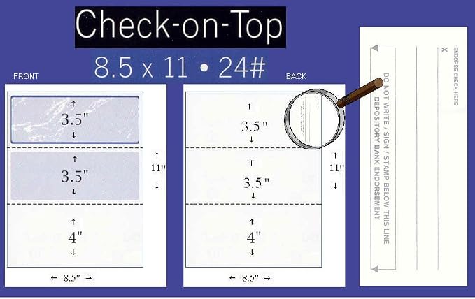 Compuchecks Check on Top Blank Check Paper - Image 2