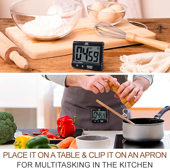 HOME MOST 2-Pack Large Display Kitchen Timer - Image 4