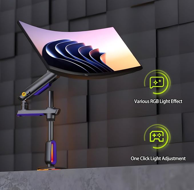 NB Extra Height Gaming Monitor Arm - Image 3