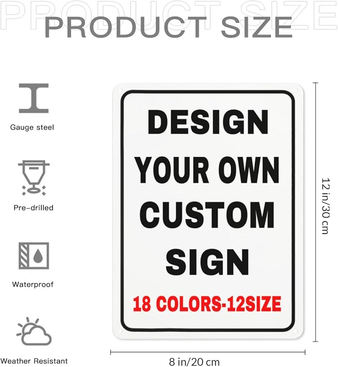 Custom Outdoor Metal Personalized Sign - Image 5