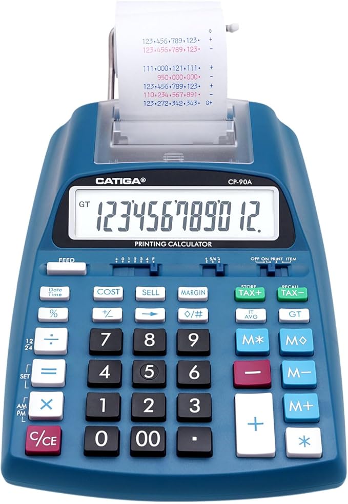 CATIGA New & Upgraded 2025 Printing Calculator Adding Machine 10 Key, Desktop by CATIGA