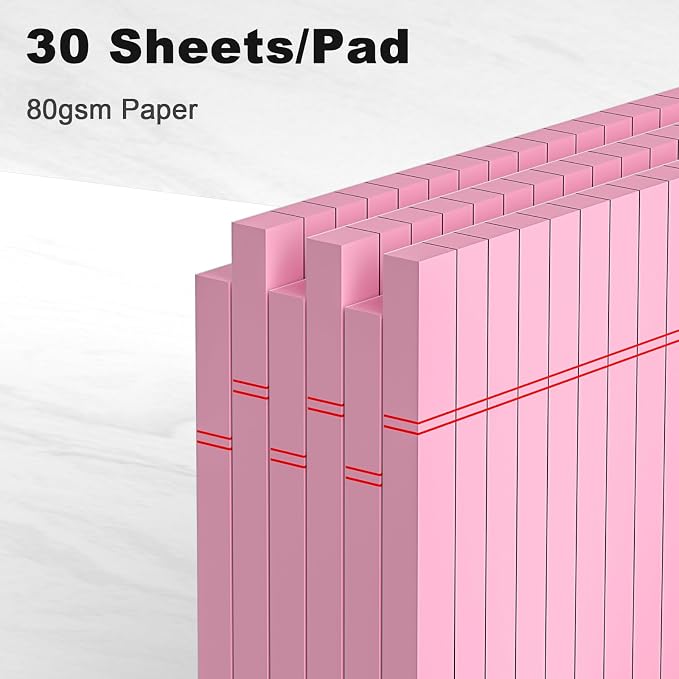 AILZFEI 6pcs Small Note Pad 5x8 College Ruled Pink Legal Pads Paper Notepads 6 - Image 3