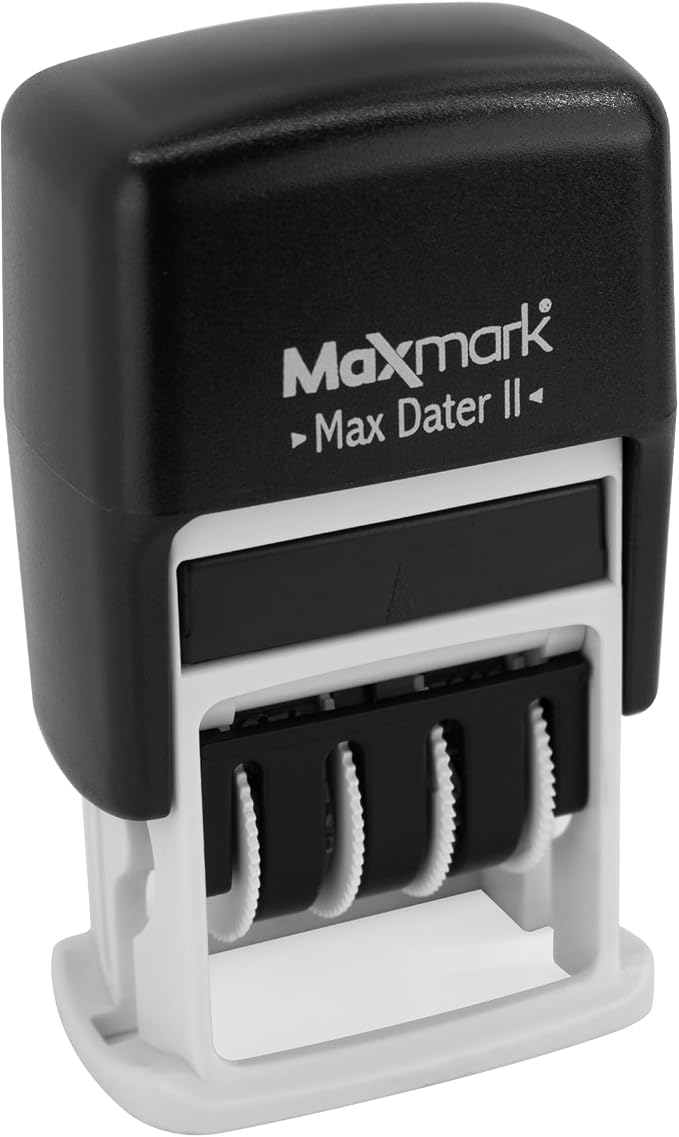 MaxMark Self-Inking Rubber Date Office Stamp - Image 2