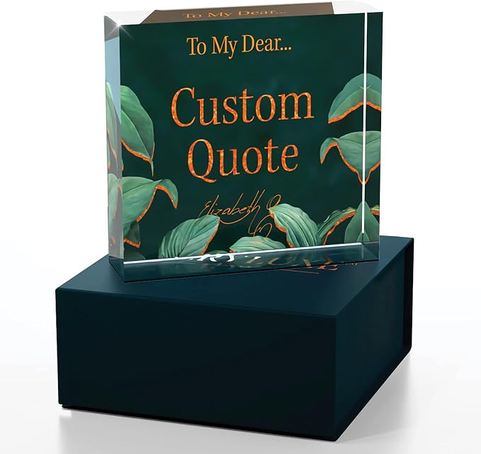 Personalized Gifts, Custom Quote Block Letter Board, Crystal-Clear Acrylic - Image 3