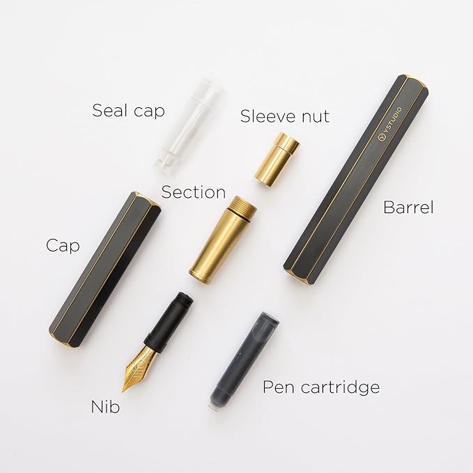 YSTUDIO Stunning Classic Revolve Fountain Pen, Schmidt Gilded Nib, Best Pen - Image 3
