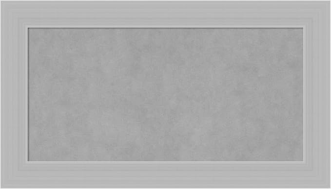 Amanti Art Silver Framed Magnetic Board 16x28 Small Vision Board by AmantiArt