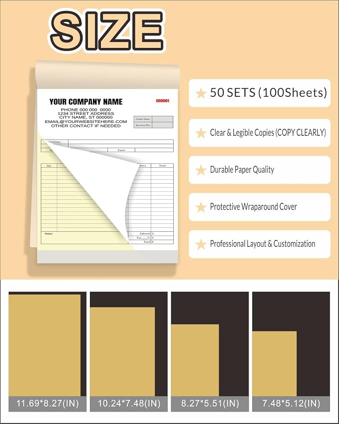 Custom Carbonless Invoice Book - Image 6