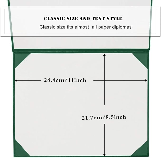 Diploma Cover 8.5” x11” Diploma Holder of Graduation Leatherette Padded - Image 6