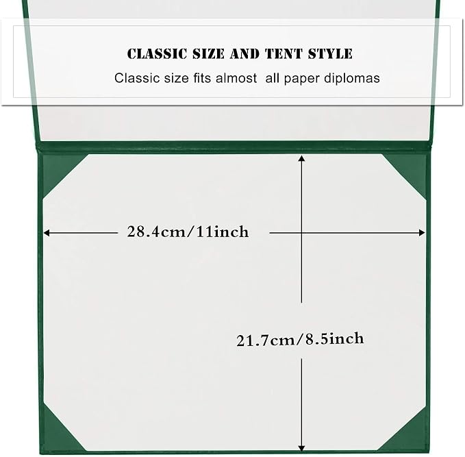 Diploma Cover 8.5” x11” Diploma Holder of Graduation Leatherette Padded - Image 3
