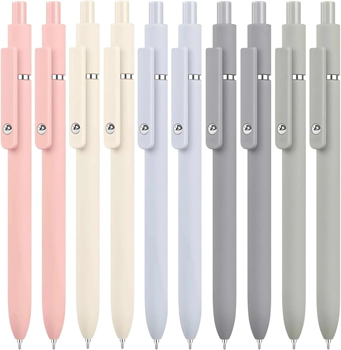 Donyang 10PCS Gel Pens Black Ink Fine Point Pens by Donyang