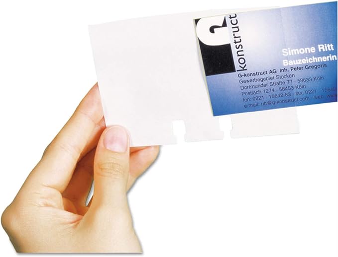 Durable Visifix & Telindex Business Card Sleeves Extension Set, Transparent - Image 2