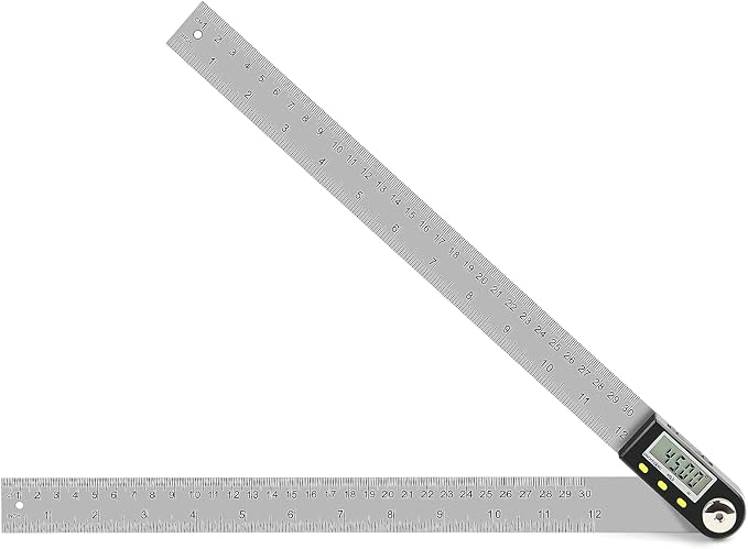 Delgada 12 inch/300mm Digital Angle Finder Tool Stainless Steel Digital by Delgada
