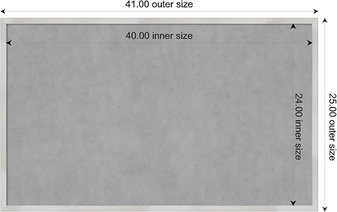 Amanti Art Silver Framed Magnetic Board 25x41 Large Vision Board - Image 3