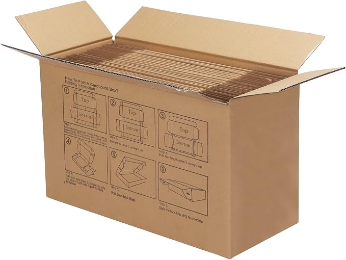 PHAREGE 10x7x3 inch Shipping Boxes Bulk 25 Pack Brown, Tab Lock Tuck Top Mailer - Image 7