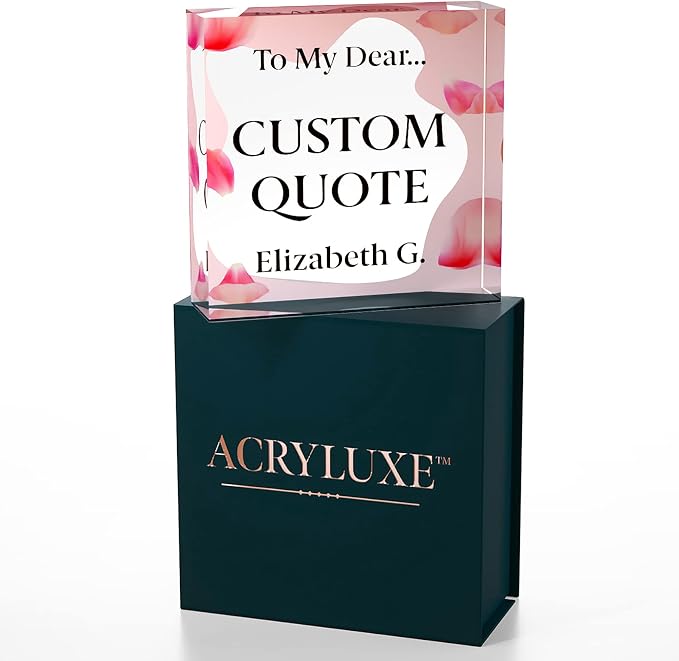Personalized Gifts, Custom Quote Block Letter Board, Crystal-Clear Acrylic - Image 7
