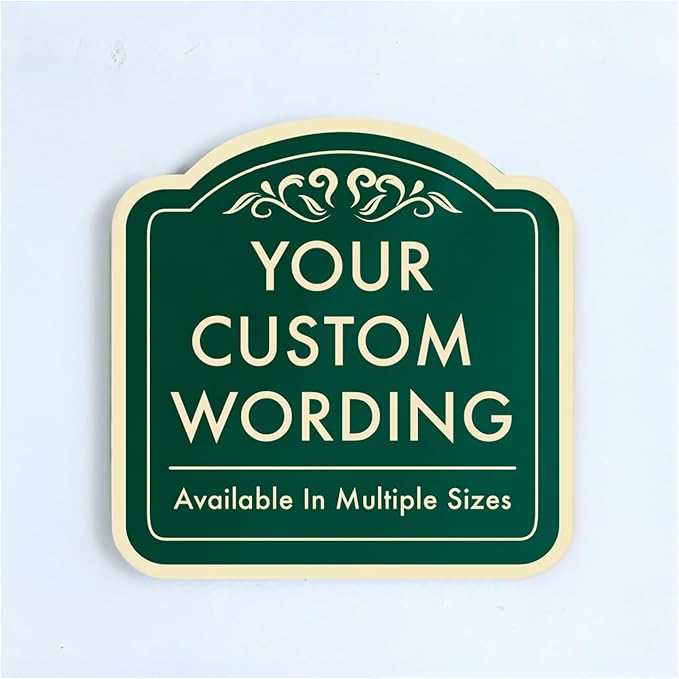 Custom Decorative Outdoor Metal Sign by SpeedyOrders
