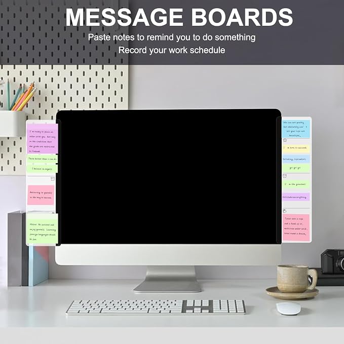 Office Desk Accessories 2pcs Multifunction Computer Monitor Memo Board - Image 5