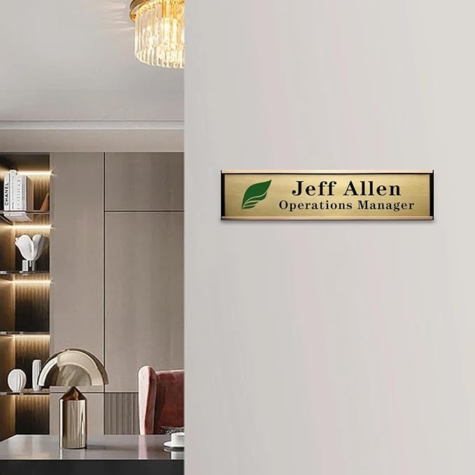 SINKAA Personalized Name Plate for Door or Wall, 2 x 8 inch Custom Office - Image 6