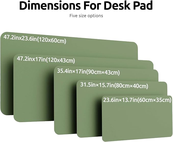 YSAGi Leather Desk Protector, Office Mat, Large Mouse Mat, Non-Slip PU Leather - Image 8
