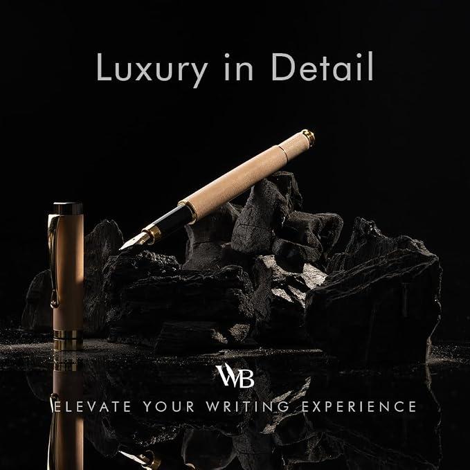 Wordsworth & Black Fountain Pen Set, Luxury Bamboo Wood - Image 2
