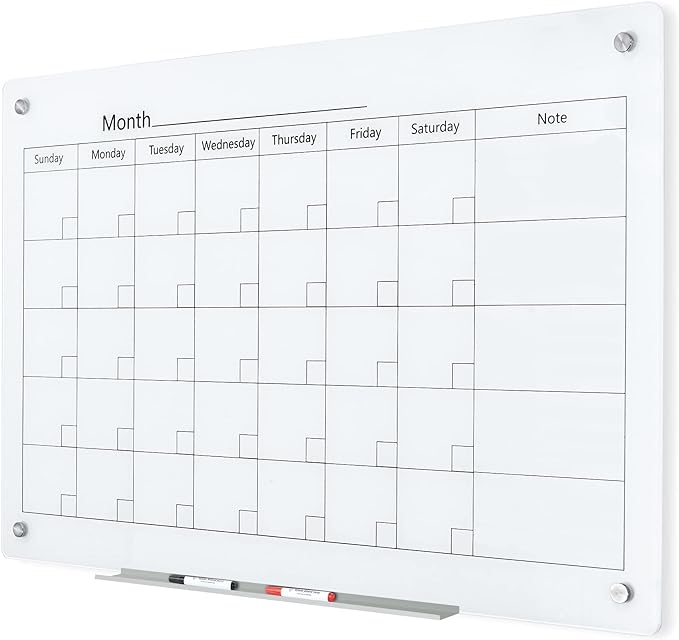 J&J worldwide Magnetic Whiteboard Calendar, by JJworldwide
