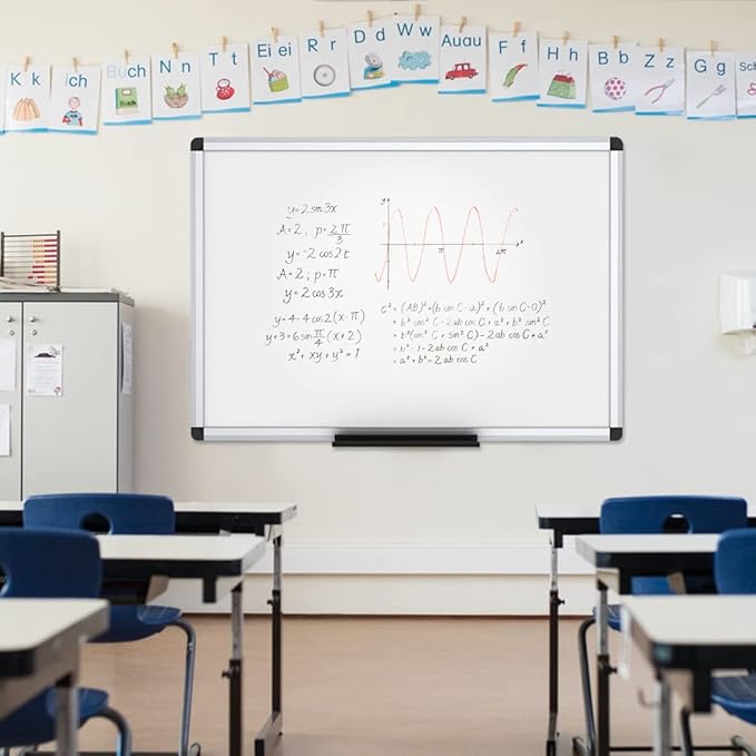VIZ-PRO Large Magnetic Dry Erase White Board - Image 6
