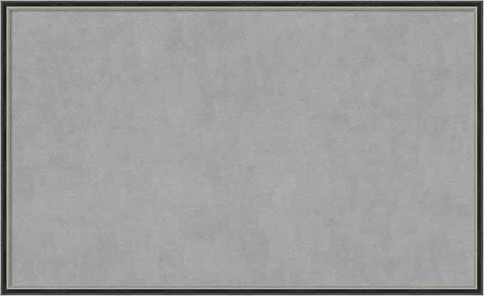 Amanti Art Black Framed Magnetic Board 25x41 Large Vision Board by AmantiArt