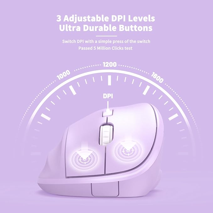 Ergonomic Wireless Mouse with USB Receiver - Image 6
