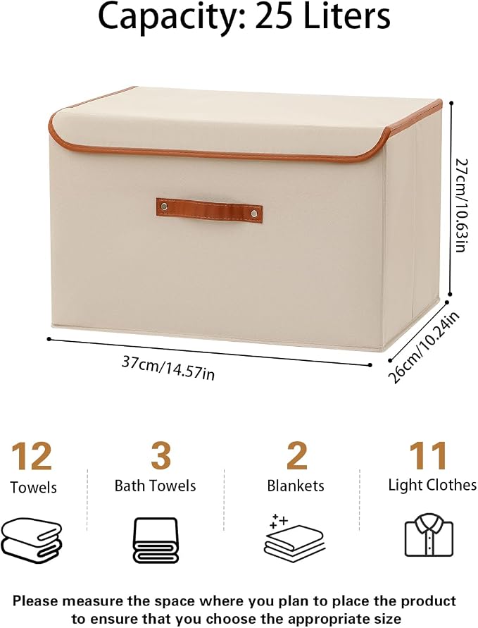 Tuza 4 Pack Large Fabric Storage Bins - Image 2