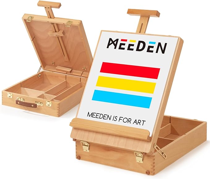 MEEDEN Extra-Large Tabletop Easel, Solid Beech Wood Table Top Easels by MEEDEN