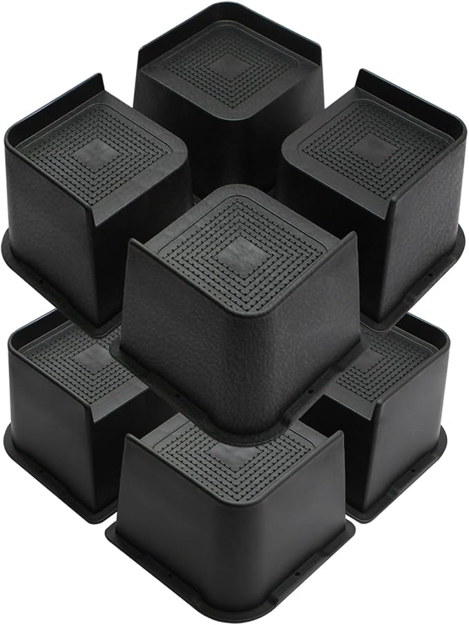 MXMZHXU Bed Risers 2 inch, 3 inch, 4 inch, 6 inch or 8 inch Heavy Duty by MXMZHXU