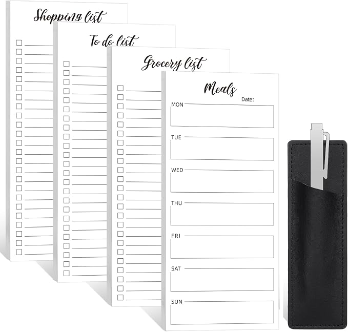 Thboxes 4 Pack Magnetic Note Pad by Thboxes