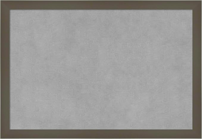Amanti Art Grey Framed Magnetic Board 13x19 Small Vision Board by AmantiArt