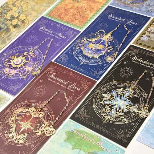 Metal Bookmarks Set 4pcs for Reading Women and Men, Stars and Moon Magic Reading Accessories, Fantasy Book Marks Gifts for Book Lovers Readers Kids Page