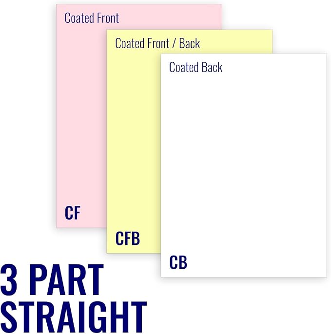 Superior 8.5 x 11 Carbonless Paper, 3-Part STRAIGHT/FORWARD, 1670 Sets - Image 2