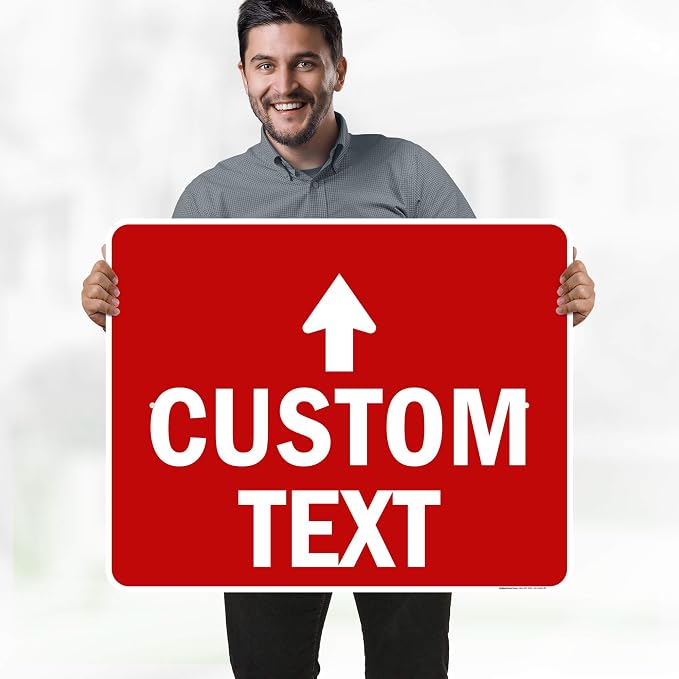 Custom Arrow, Custom Directional Sign, Up Arrow, 24x30 Inches, Rust Free .063 - Image 2