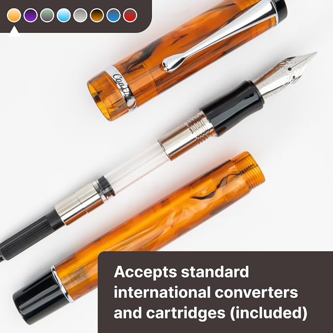 Conklin Duragraph Fountain Pen Orange Nights - Image 10