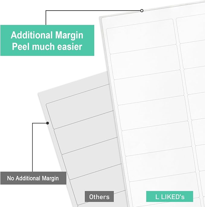 L LIKED Printable Address Labels, 900 Labels, 30 per Sheet, Mailing Labels - Image 8