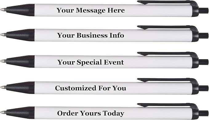 RevMark Personalized Ballpoint Pen, Custom Printed Name, Business or Event by RevMark