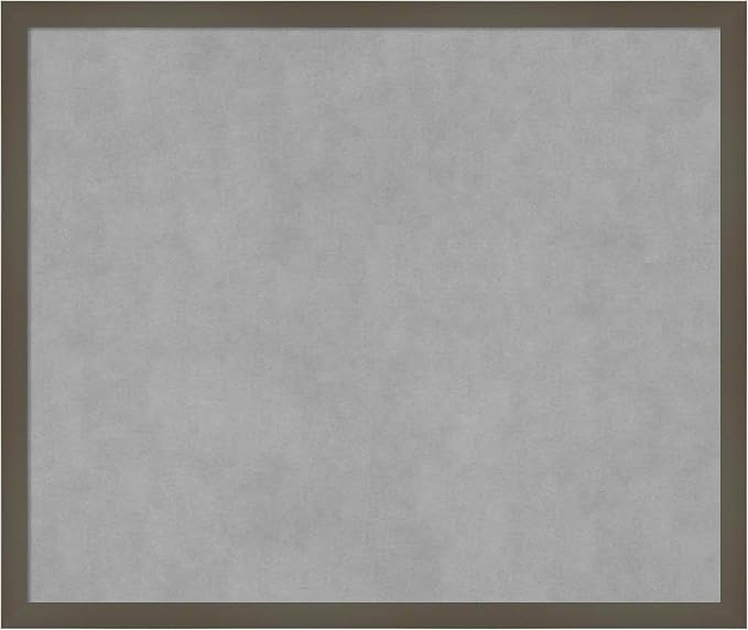 Amanti Art Grey Framed Magnetic Board 21x25 Medium Vision Board by AmantiArt