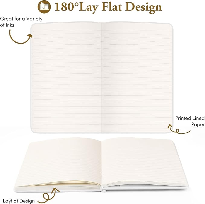 Huhuhero Lined Notebook Journal, 120Gsm Thick Paper College Ruled Journal - Image 5