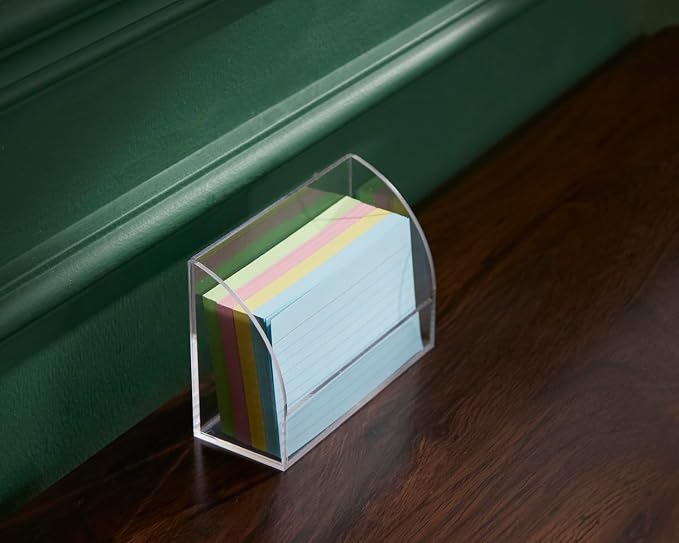 SEVENY 1 PACK 3x5 Acrylic Index Card Holder Business Card Display Stand - Image 6