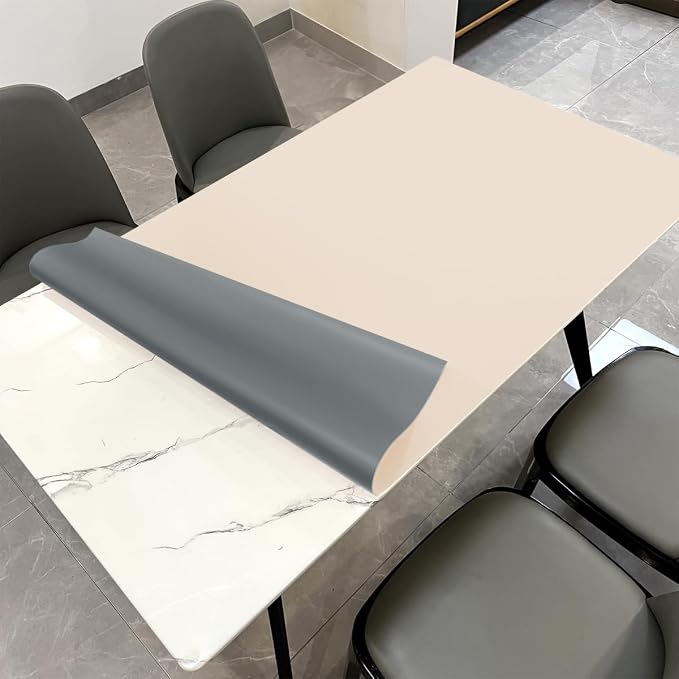 Zinkooat Leather Table Cover, 1.8mm Thick, 36x54 Inch Table Protector, Table by Zinkooat