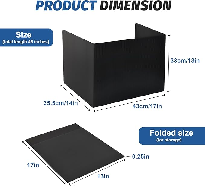ZYINOZOC 24 Pack Desk Dividers for Students, 3-Fold Privacy Screens, Testing - Image 2
