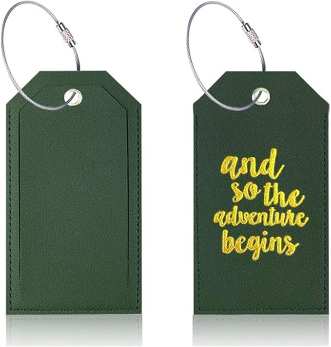 Portable Leather Travel Labels - Image 3