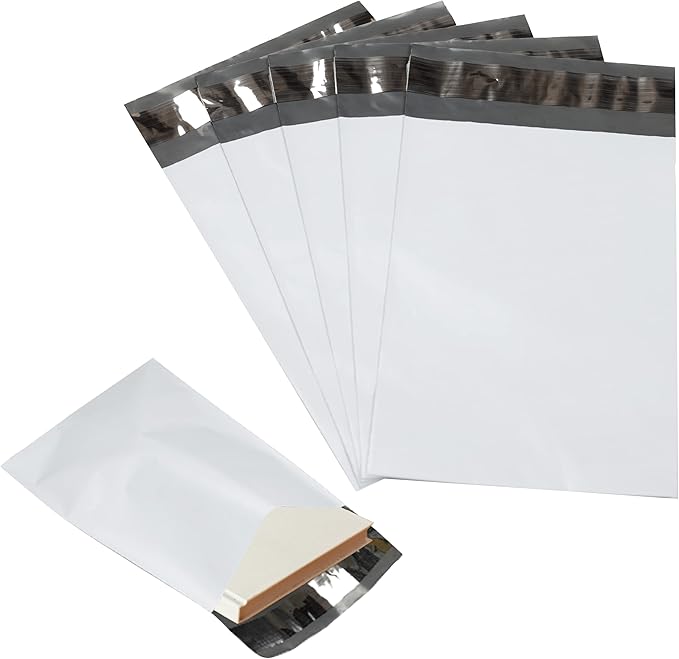 1000 Pack Secure Seal White Poly Mailers by Secure+Seal